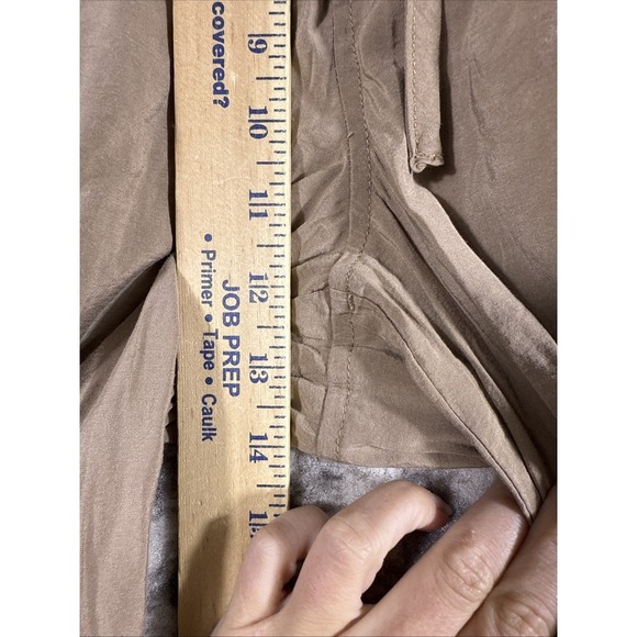 Madewell Straight Cargo Softdrape Pants Womens Small Brown Pull‎ On Drawstring - Picture 8 of 16